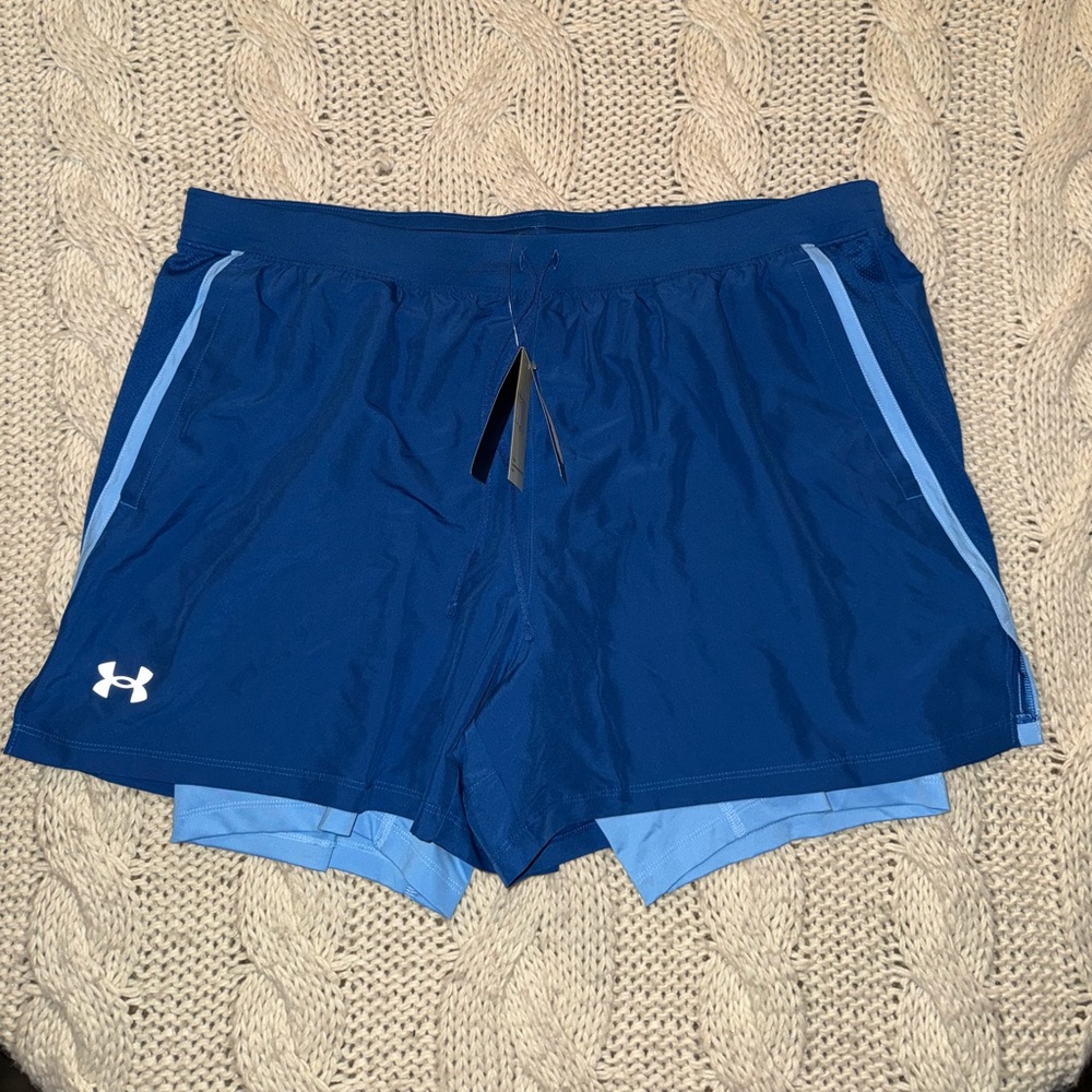 Under Armour men’s Navy and Light Blue Shorts NEW
